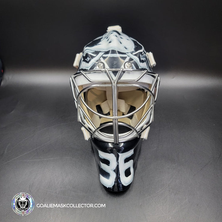 John Gibson Goalie Mask Unsigned 2017 Anaheim V1 Tribute