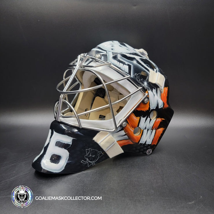 John Gibson Goalie Mask Unsigned 2017 Anaheim V1 Tribute