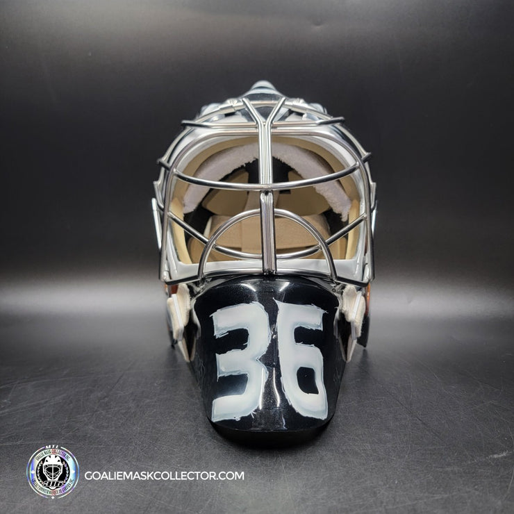 John Gibson Goalie Mask Unsigned 2017 Anaheim V1 Tribute