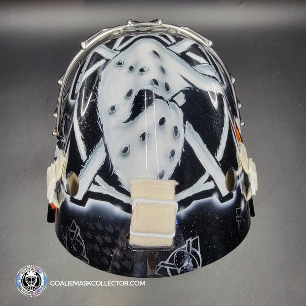 John Gibson Goalie Mask Unsigned 2017 Anaheim V1 Tribute