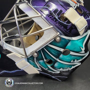 John Gibson Goalie Mask Unsigned 2017 Anaheim V2 Hebert 25th Anniversary Tribute