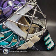 John Gibson Goalie Mask Unsigned 2017 Anaheim V2 Hebert 25th Anniversary Tribute
