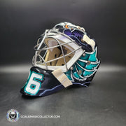John Gibson Goalie Mask Unsigned 2017 Anaheim V2 Hebert 25th Anniversary Tribute