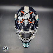 John Gibson Goalie Mask Unsigned 2017 Anaheim V2 Hebert 25th Anniversary Tribute