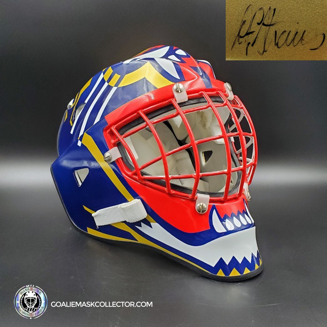 John Vanbiesbrouck Amadilla Goalie Mask Game Ready 1994 Florida Panthers Don Straus Autographed AS-02918 - SOLD