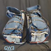 John Vanbiesbrouck Game Worn Pads Photomatched to New York Islanders and New Jersey Devils AS-02999