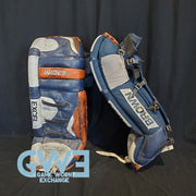 John Vanbiesbrouck Game Worn Pads Photomatched to New York Islanders and New Jersey Devils AS-02999