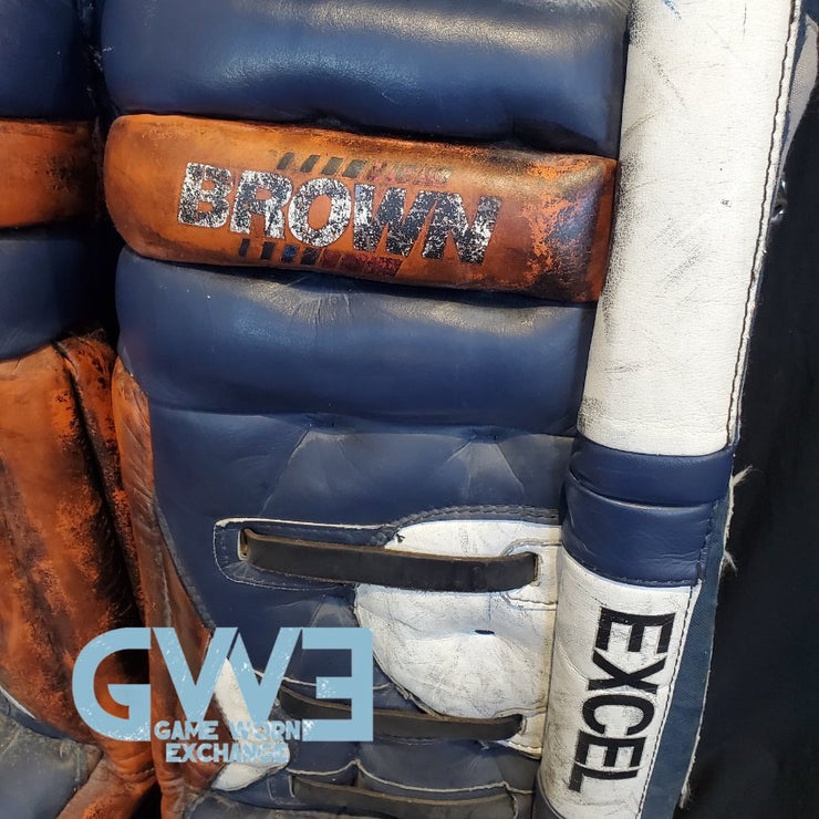 John Vanbiesbrouck Game Worn Pads Photomatched to New York Islanders and New Jersey Devils AS-02999