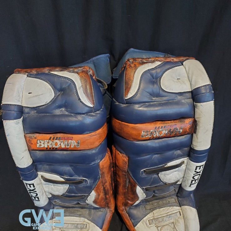 John Vanbiesbrouck Game Worn Pads Photomatched to New York Islanders and New Jersey Devils AS-02999