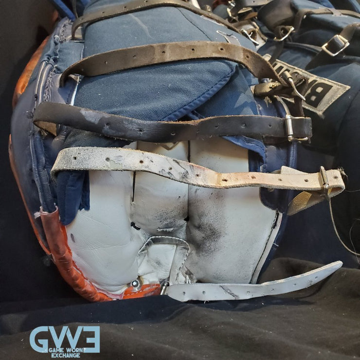 John Vanbiesbrouck Game Worn Pads Photomatched to New York Islanders and New Jersey Devils AS-02999