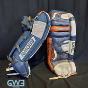 John Vanbiesbrouck Game Worn Pads Photomatched to New York Islanders and New Jersey Devils AS-02999