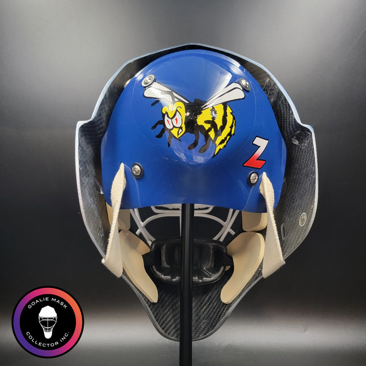 John Vanbiesbrouck Signed Goalie Mask New York V3 with CATEYE Grill Signature Edition Autographed