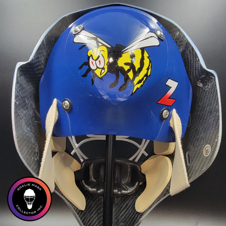 John Vanbiesbrouck Signed Goalie Mask New York V3 with CATEYE Grill Signature Edition Autographed