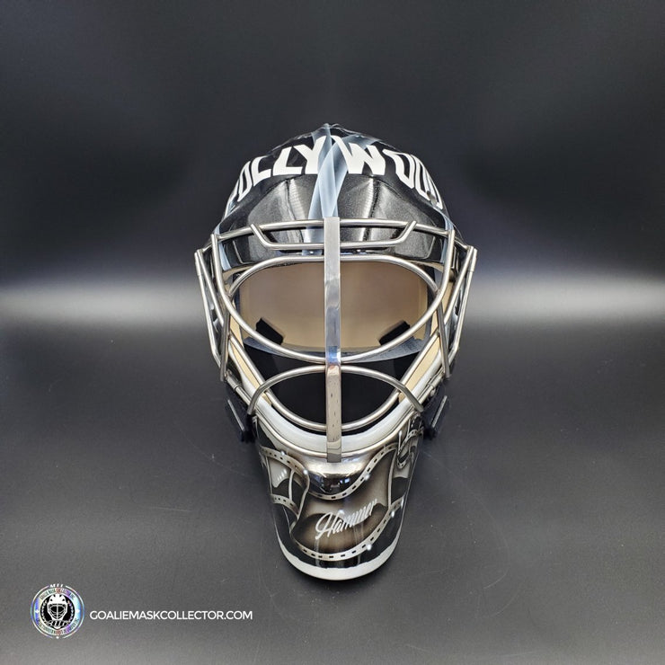 Jonathan Quick Goalie Mask Unsigned Los Angeles Kelly Hrudey Tribute Painted on Sportmask Pro 3i (custom touches)