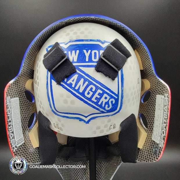 Jonathan Quick Signed Goalie 2024-25 New York Signature Edition Painted on Sportmask Pro 3i