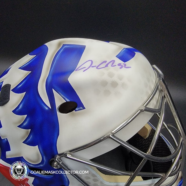 Jonathan Quick Signed Goalie 2024-25 New York Signature Edition Painted on Sportmask Pro 3i