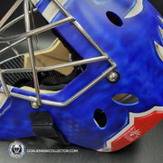 Jonathan Quick Signed Goalie 2024-25 New York Signature Edition Painted on Sportmask Pro 3i