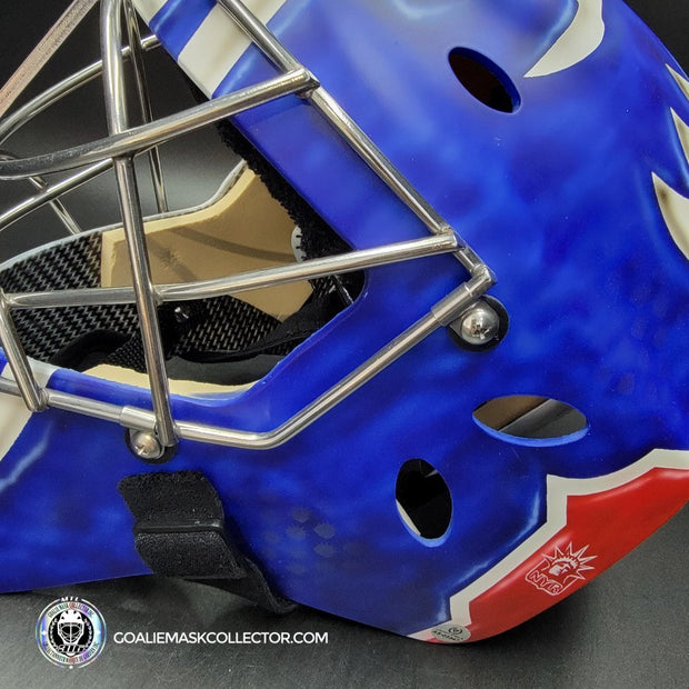 Jonathan Quick Signed Goalie 2024-25 New York Signature Edition Painted on Sportmask Pro 3i