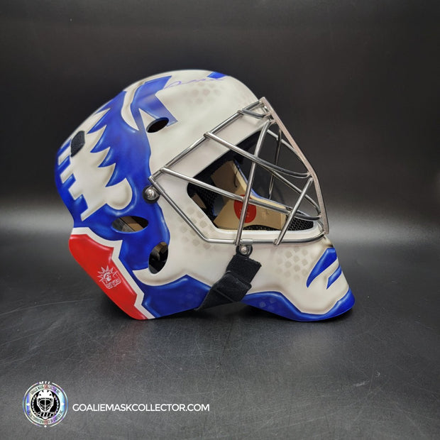 Jonathan Quick Signed Goalie 2024-25 New York Signature Edition Painted on Sportmask Pro 3i
