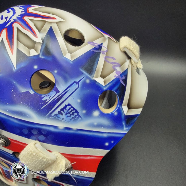 Jonathan Quick Signed Goalie 2024 New York NYPD & FDNY V3 Signature Edition Autographed