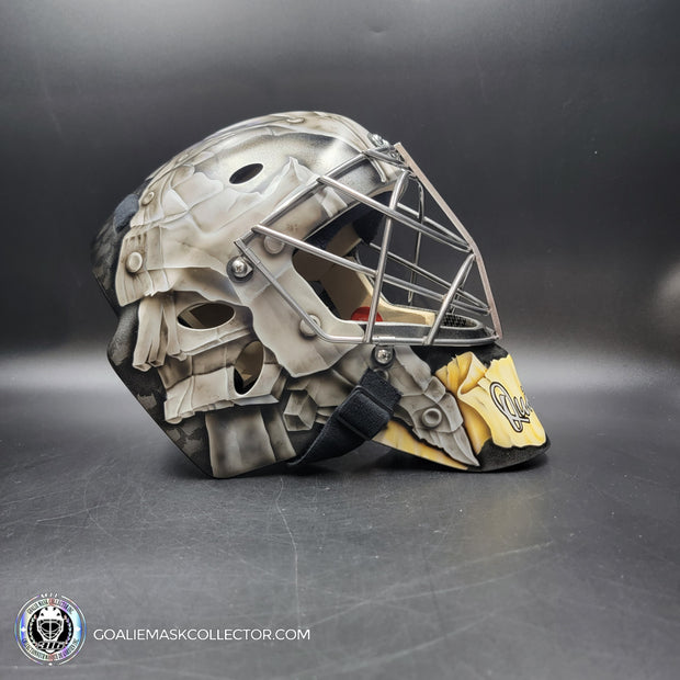 Jonathan Quick Signed Goalie Mask 2023 Las Vegas V2 MATTE Finish Signature Edition Autographed Painted on Sportmask Pro 3i Tribute