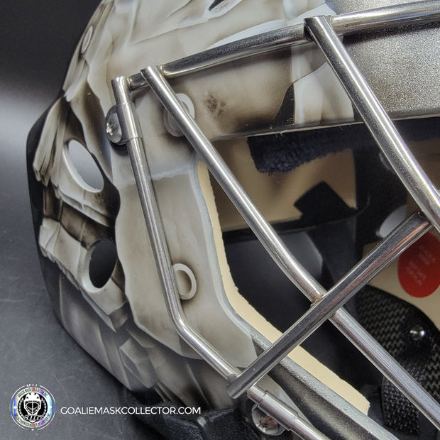 Jonathan Quick Signed Goalie Mask 2023 Las Vegas V2 MATTE Finish Signature Edition Autographed Painted on Sportmask Pro 3i Tribute