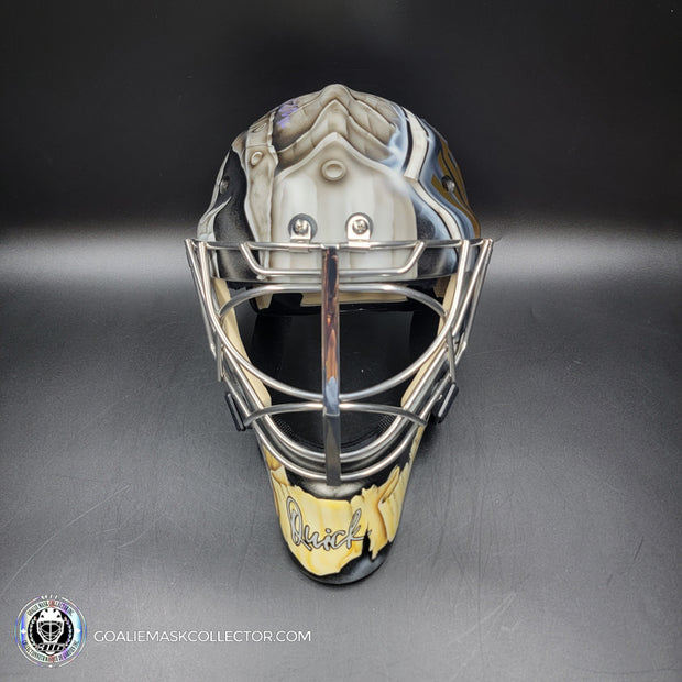 Jonathan Quick Signed Goalie Mask 2023 Las Vegas V2 MATTE Finish Signature Edition Autographed Painted on Sportmask Pro 3i Tribute