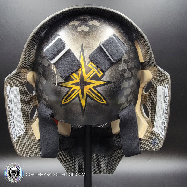 Jonathan Quick Signed Goalie Mask 2023 Las Vegas V2 MATTE Finish Signature Edition Autographed Painted on Sportmask Pro 3i Tribute