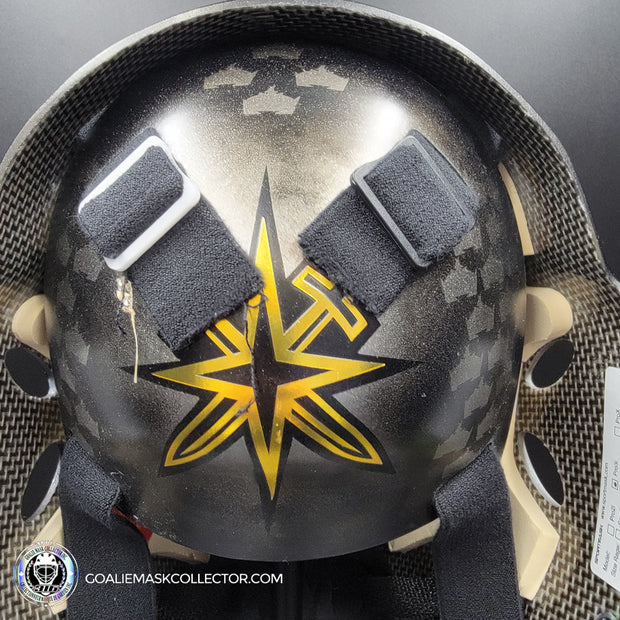 Jonathan Quick Signed Goalie Mask 2023 Las Vegas V2 MATTE Finish Signature Edition Autographed Painted on Sportmask Pro 3i Tribute