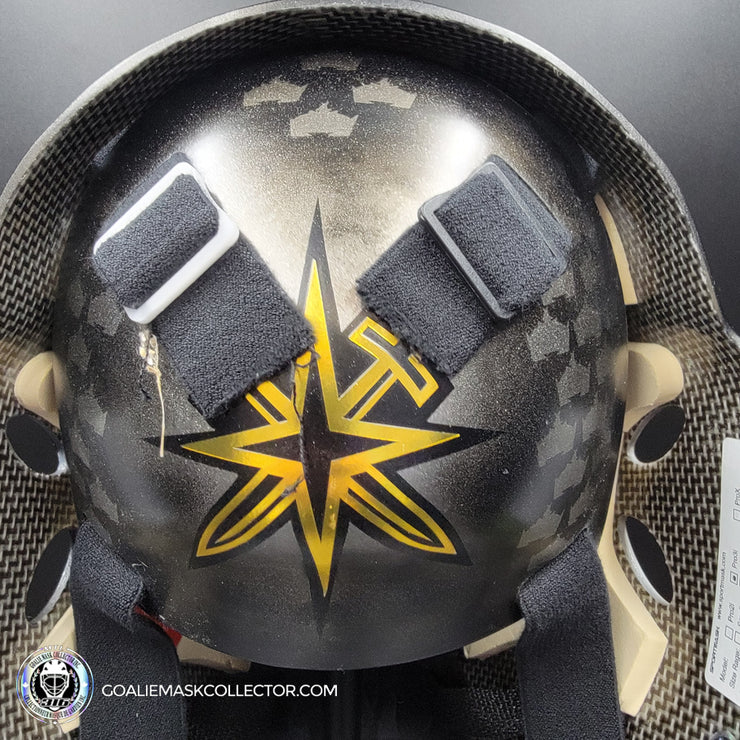 Jonathan Quick Signed Goalie Mask 2023 Las Vegas V2 MATTE Finish Signature Edition Autographed Painted on Sportmask Pro 3i Tribute