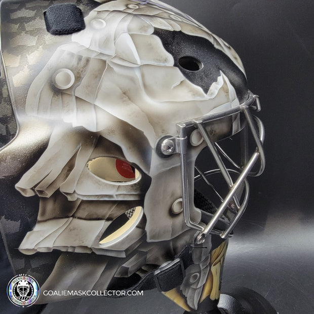 Jonathan Quick Signed Goalie Mask 2023 Las Vegas V2 MATTE Finish Signature Edition Autographed Painted on Sportmask Pro 3i Tribute