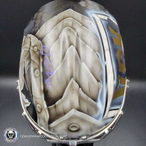 Jonathan Quick Signed Goalie Mask 2023 Las Vegas V2 MATTE Finish Signature Edition Autographed Painted on Sportmask Pro 3i Tribute