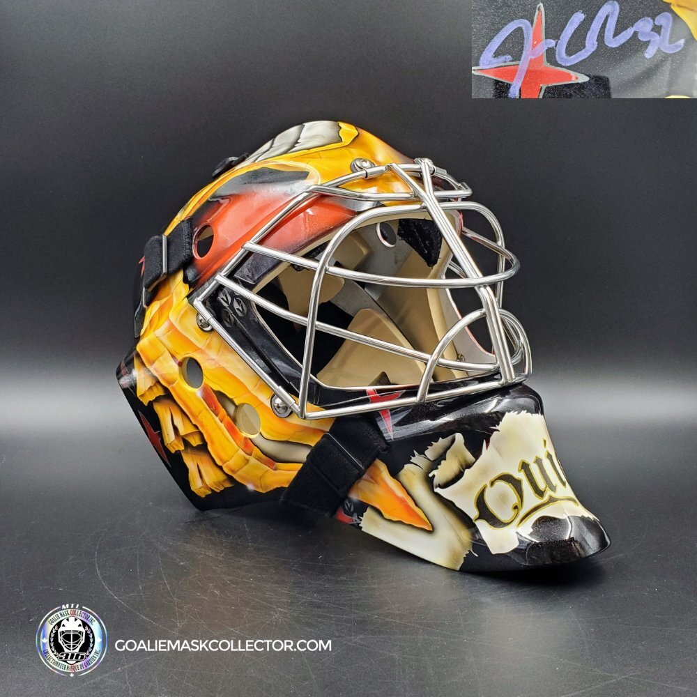 Jonathan Quick Signed Goalie Mask Las Vegas V1 2023 Stanley Cup Year Signature Edition. Goalie Mask Collector.