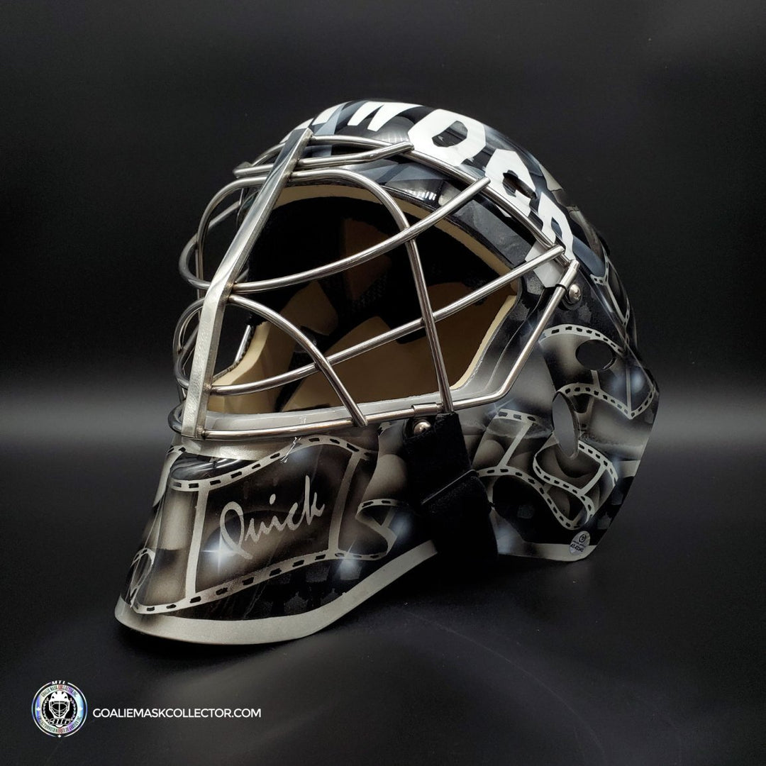 Jonathan Quick Goalie Mask Unsigned Los Angeles Kelly Hrudey Tribute Painted on  Sportmask X8 PRO