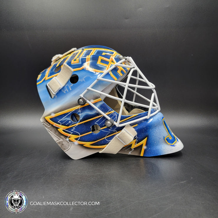 Jordan Binnington Unsigned Goalie Mask St. Louis 2019 CUP Year Tribute