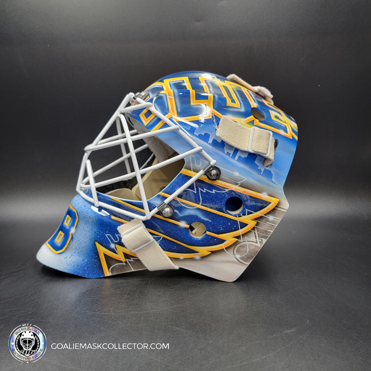 Jordan Binnington Unsigned Goalie Mask St. Louis 2019 CUP Year Tribute