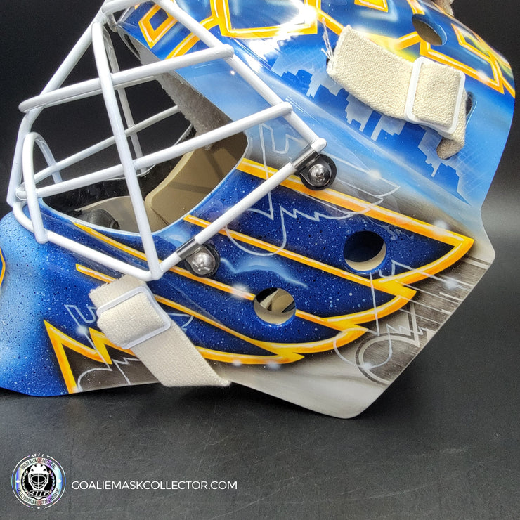 Jordan Binnington Unsigned Goalie Mask St. Louis 2019 CUP Year Tribute