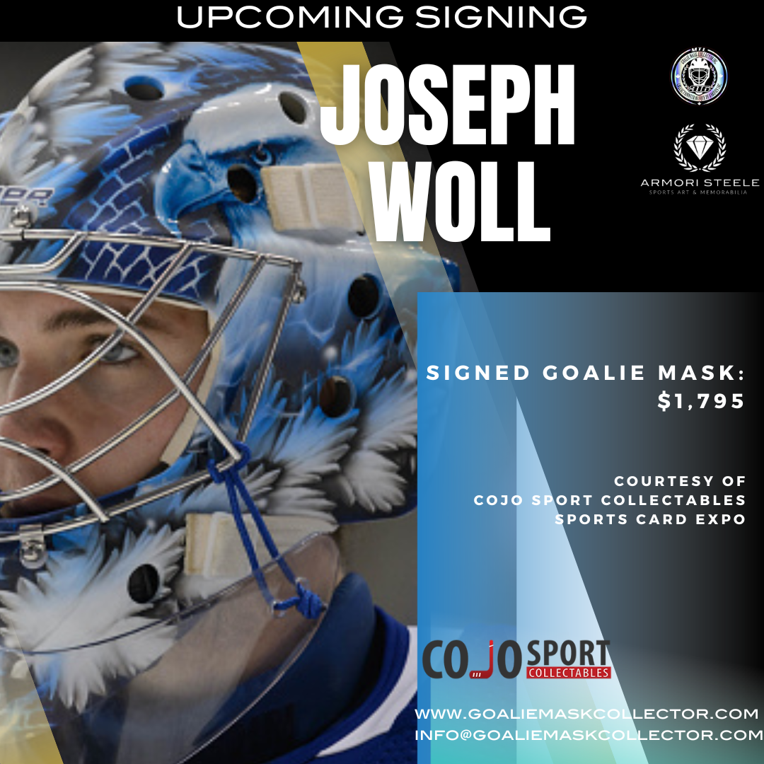 Upcoming Signing: Joseph Woll Signed Goalie Mask Tribute Signature