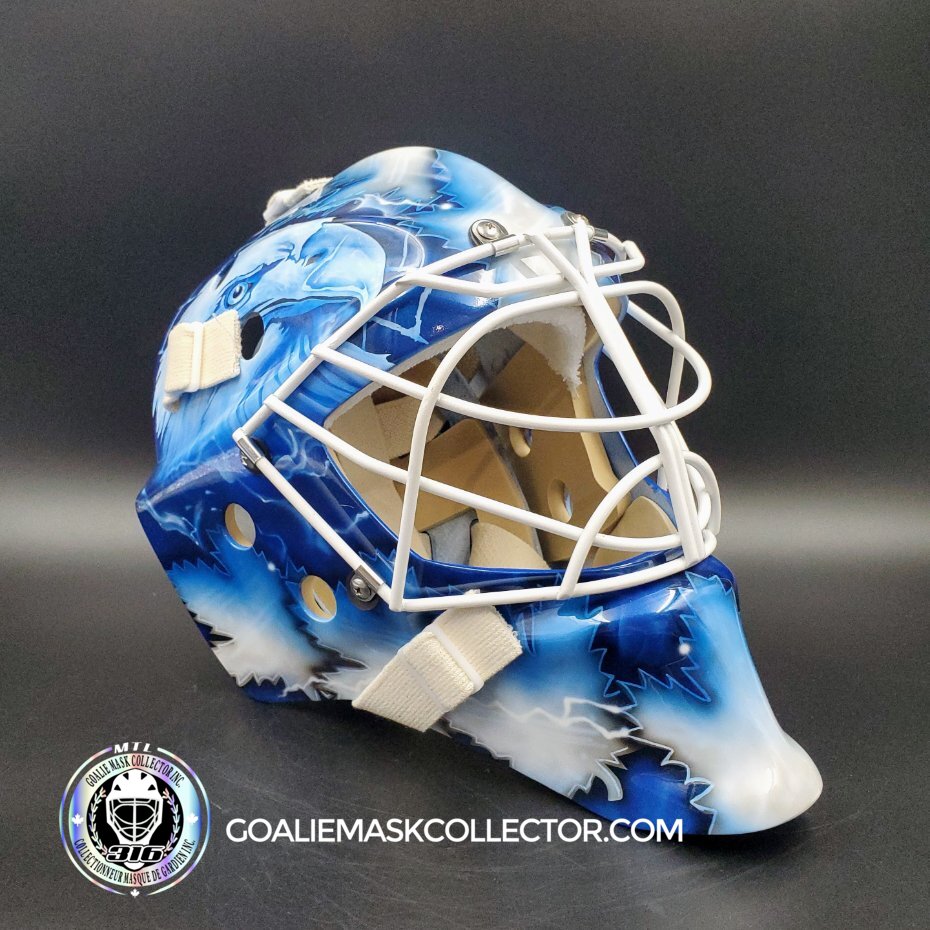 Joseph Woll Goalie Mask Unsigned 2023-24 Toronto Complex Eagle Tribute