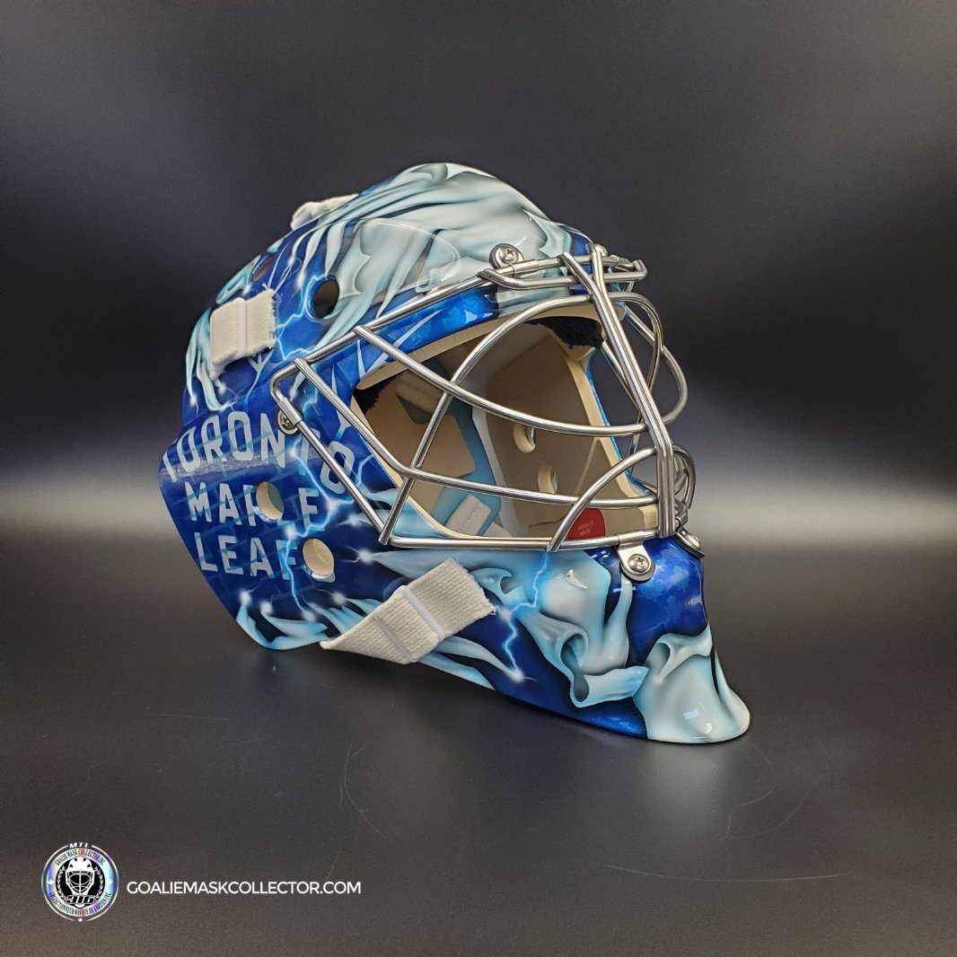 Joseph Woll Goalie Mask Unsigned 2023 Toronto Complex Eagle V1 Tribute