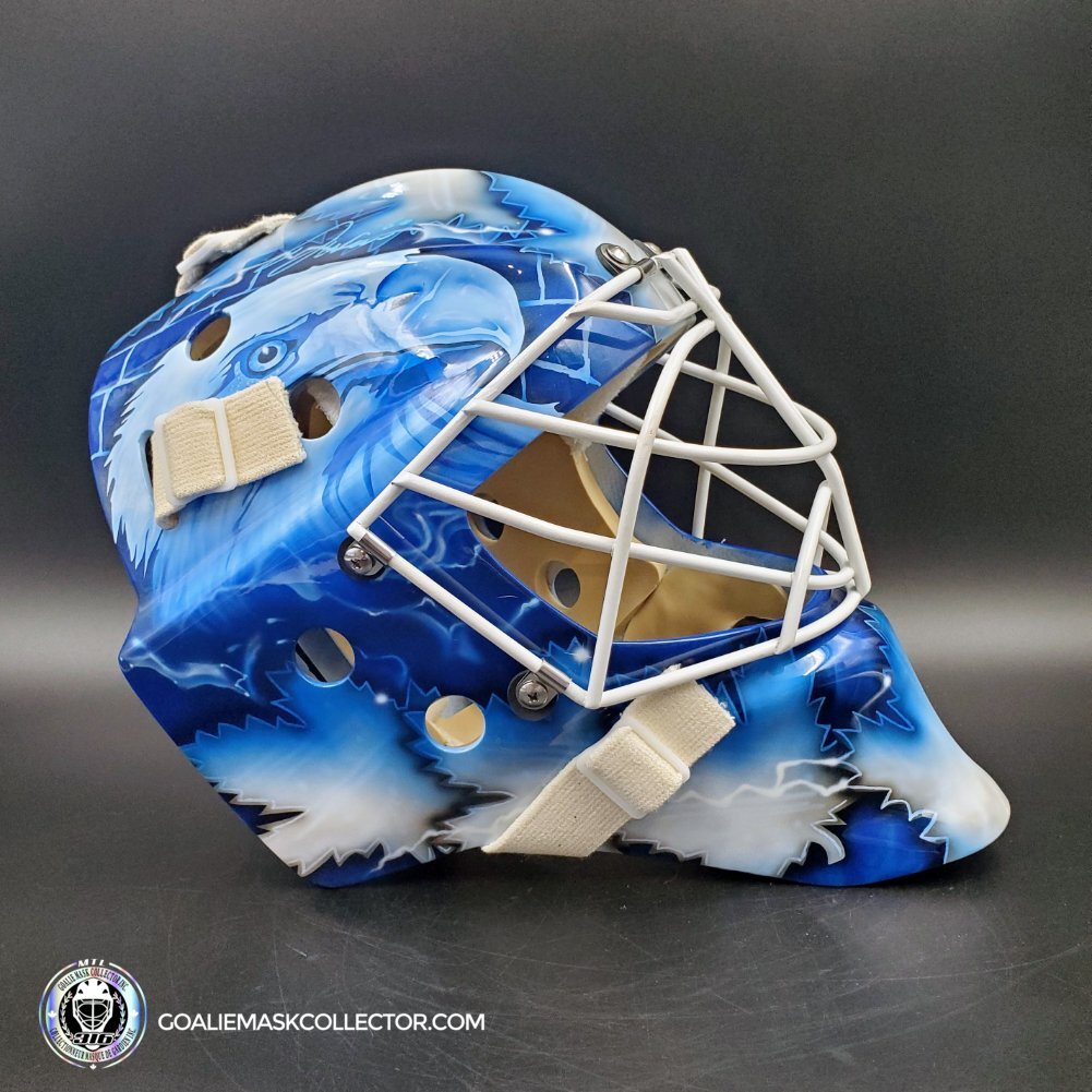 Joseph Woll Goalie Mask Signed Toronto 2023-24 Complex Eagle