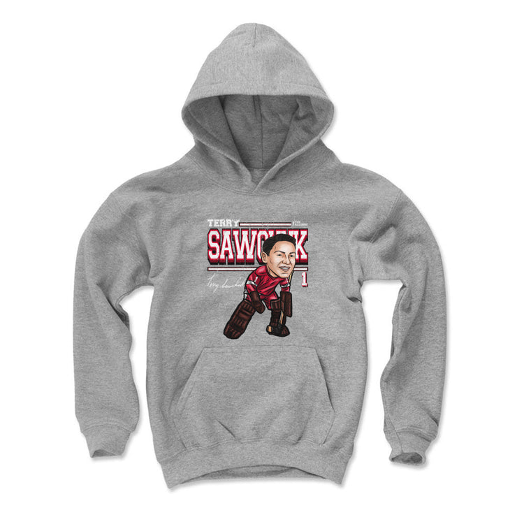 Terry Sawchuk Detroit Cartoon WHT
