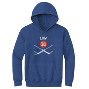 Ron Low Edmonton 30 Goalie Sticks WHT
