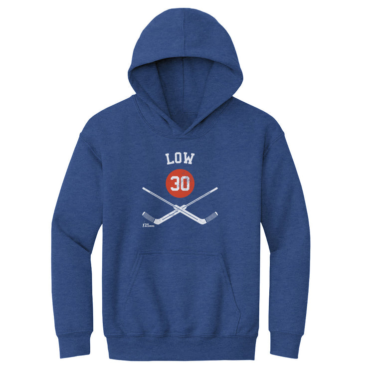 Ron Low Edmonton 30 Goalie Sticks WHT