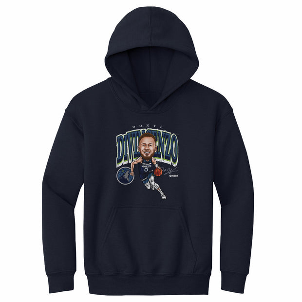 Donte DiVincenzo Minnesota Timberwolves Cartoon NBA WHT