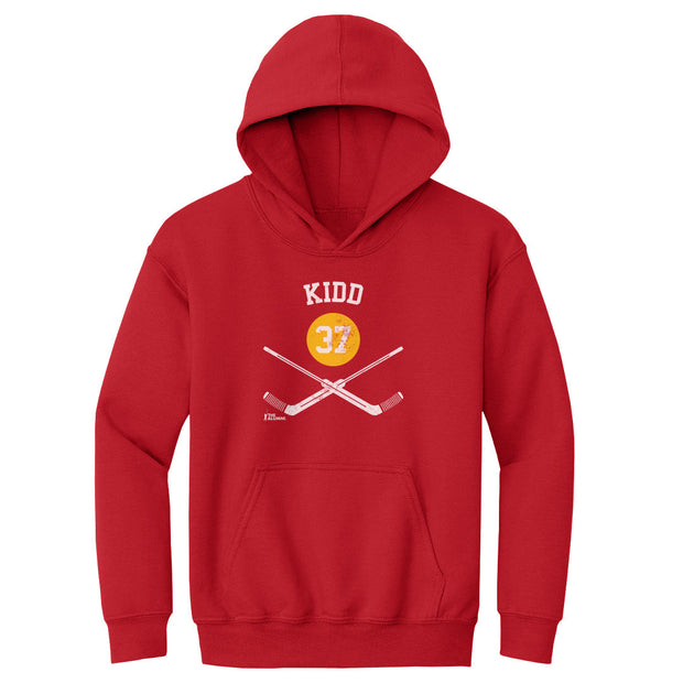 Trevor Kidd Calgary 37 Goalie Sticks WHT