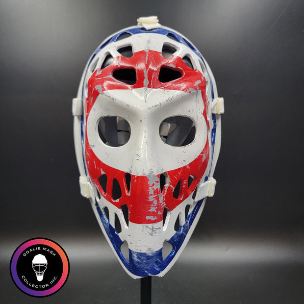 Ken Dryden Goalie Mask Unsigned Montreal Bullseye GAME USED Edition Full Size Tribute