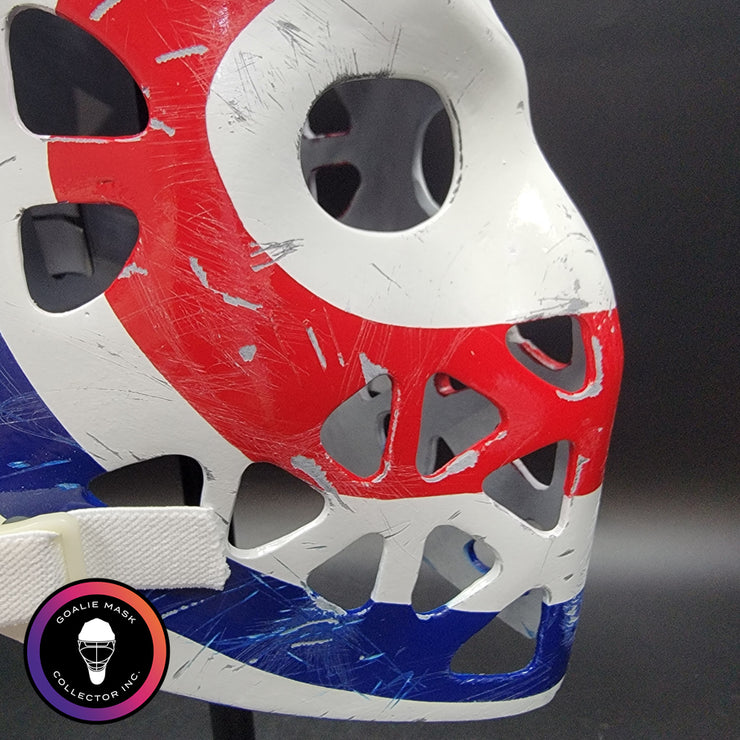 Ken Dryden Goalie Mask Unsigned Montreal Bullseye GAME USED Edition Full Size Tribute
