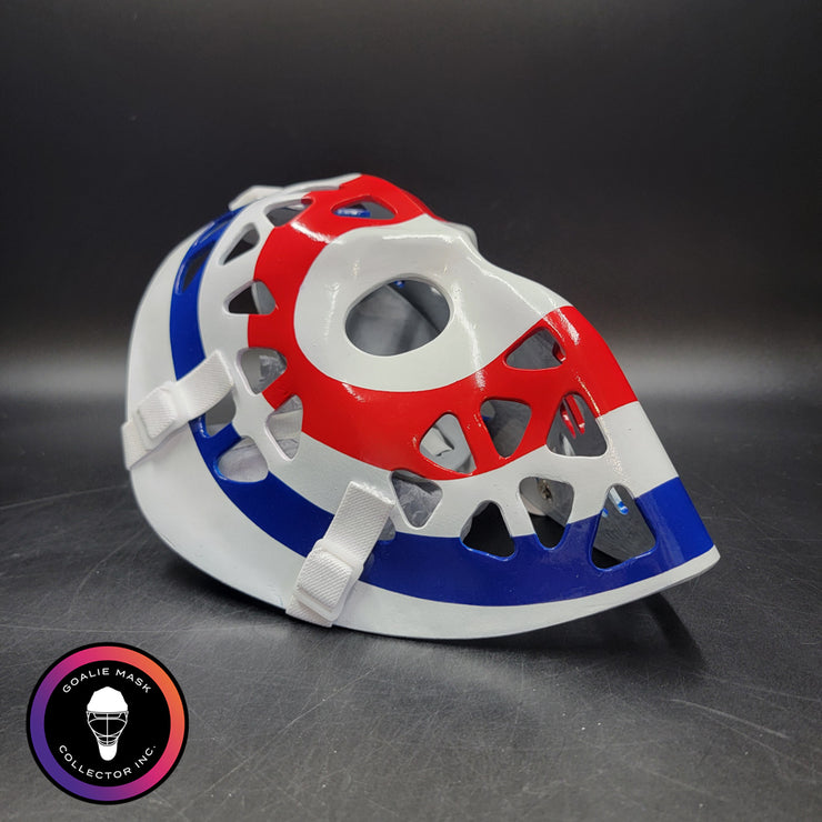 Ken Dryden Goalie Mask Unsigned Montreal Bullseye PRISTINE Edition Full Size Tribute