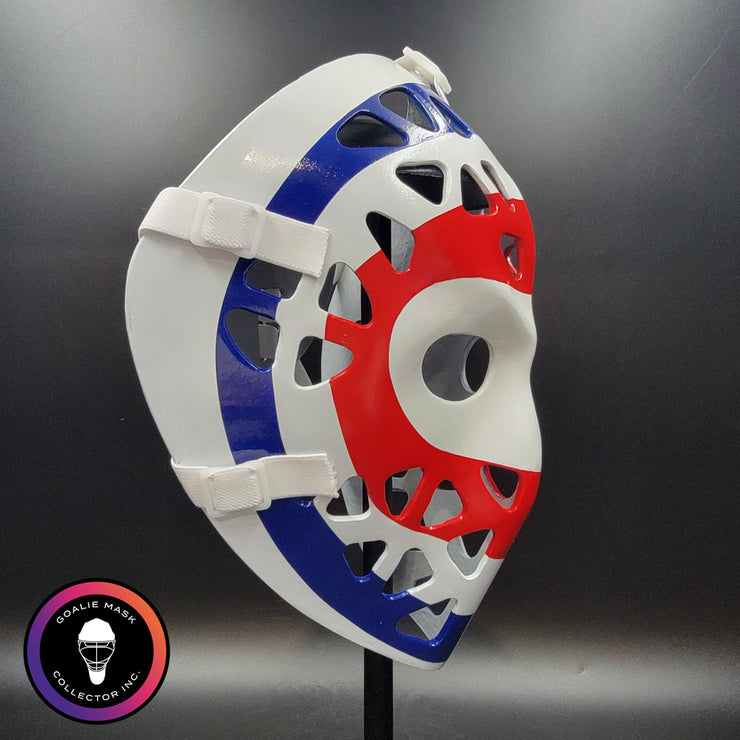 Ken Dryden Goalie Mask Unsigned Montreal Bullseye PRISTINE Edition Full Size Tribute